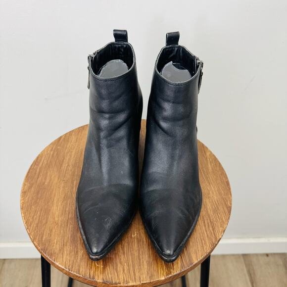 Treasure And Bond Freda Black Leather Bootie Women’s Size 8.5 - Picture 3 of 12